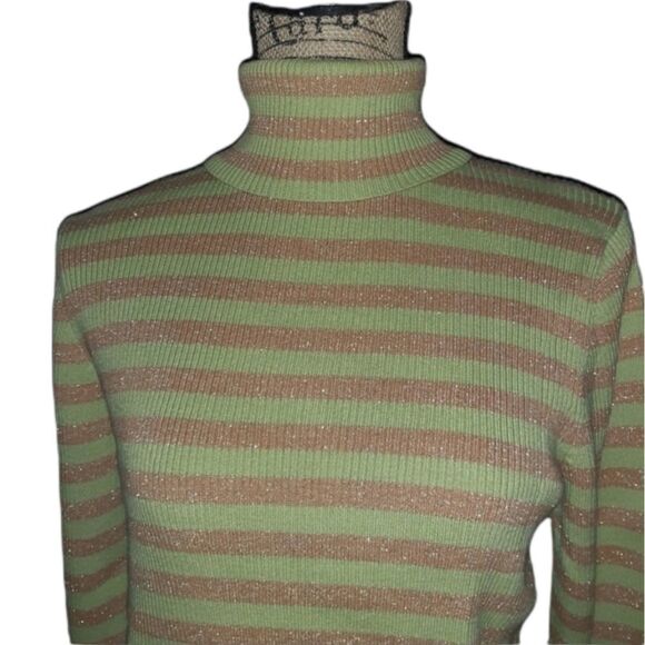 Moda International striped turtleneck - Picture 1 of 6